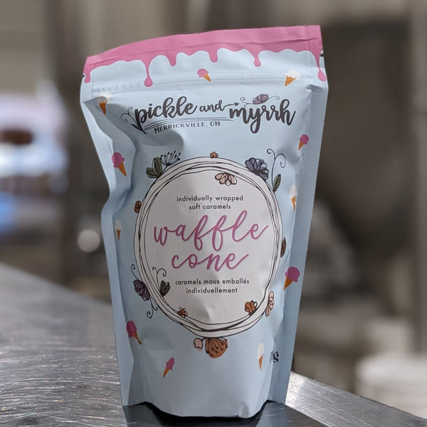 Waffle Cone Caramels by Pickle and Myrrh