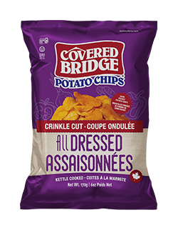 ALL DRESSED CRINKLE CUT - Covered Bridge Chips (Large bags)
