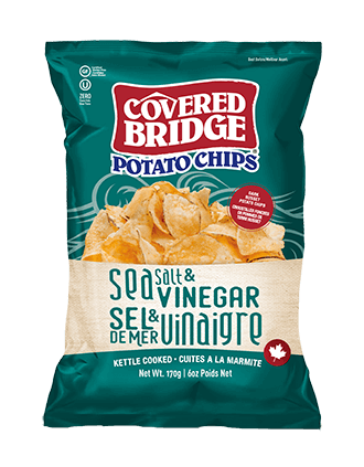 SEA SALT & VINEGAR - Covered Bridge Chips (Large bags)